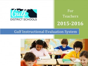 Teacher Evaluation 2015-16 Cover Page